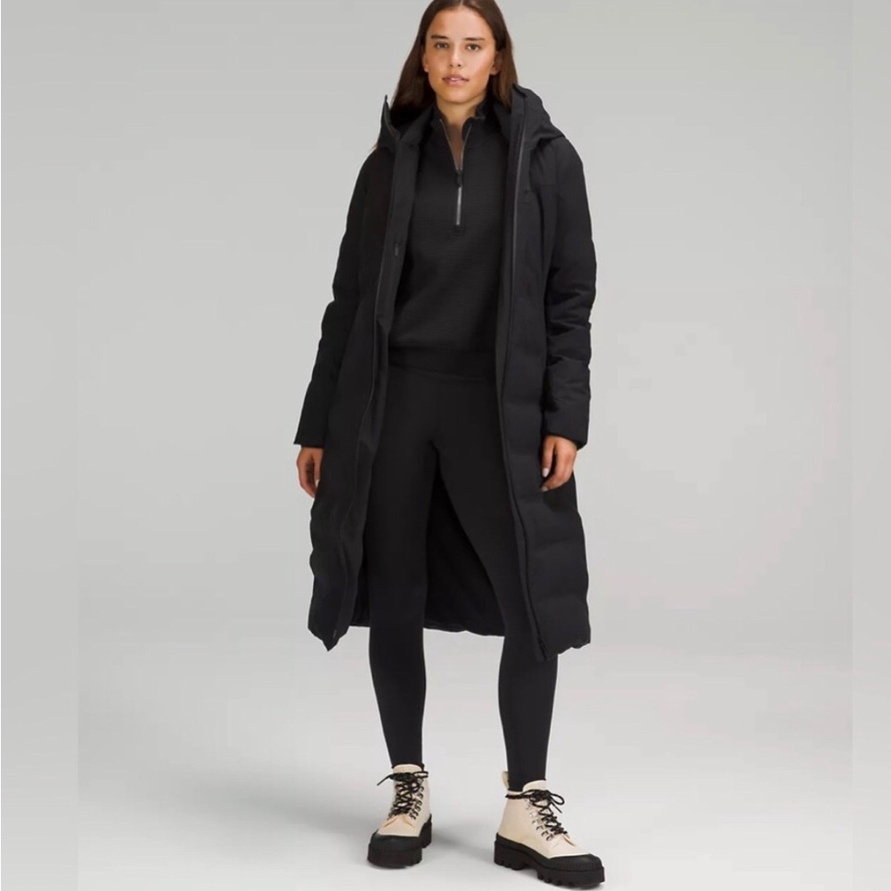 Lululemon Sleet street long puffer Size 6 Black